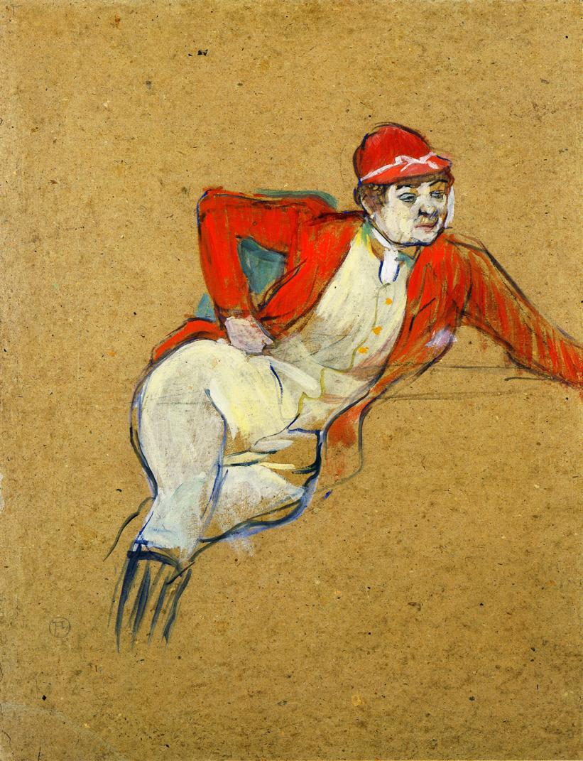 La Macarona in Riding Habit (1893) Henri de Toulouse-Lautrec tablo - Dekolata