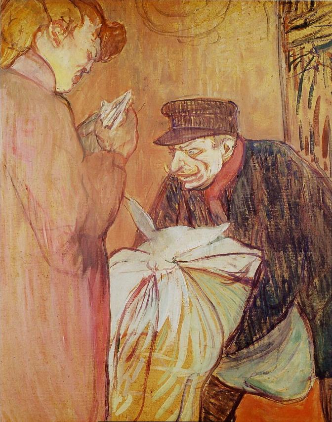 Le Blanchisseur de la Maison (1894) Henri de Toulouse-Lautrec tablo - Dekolata