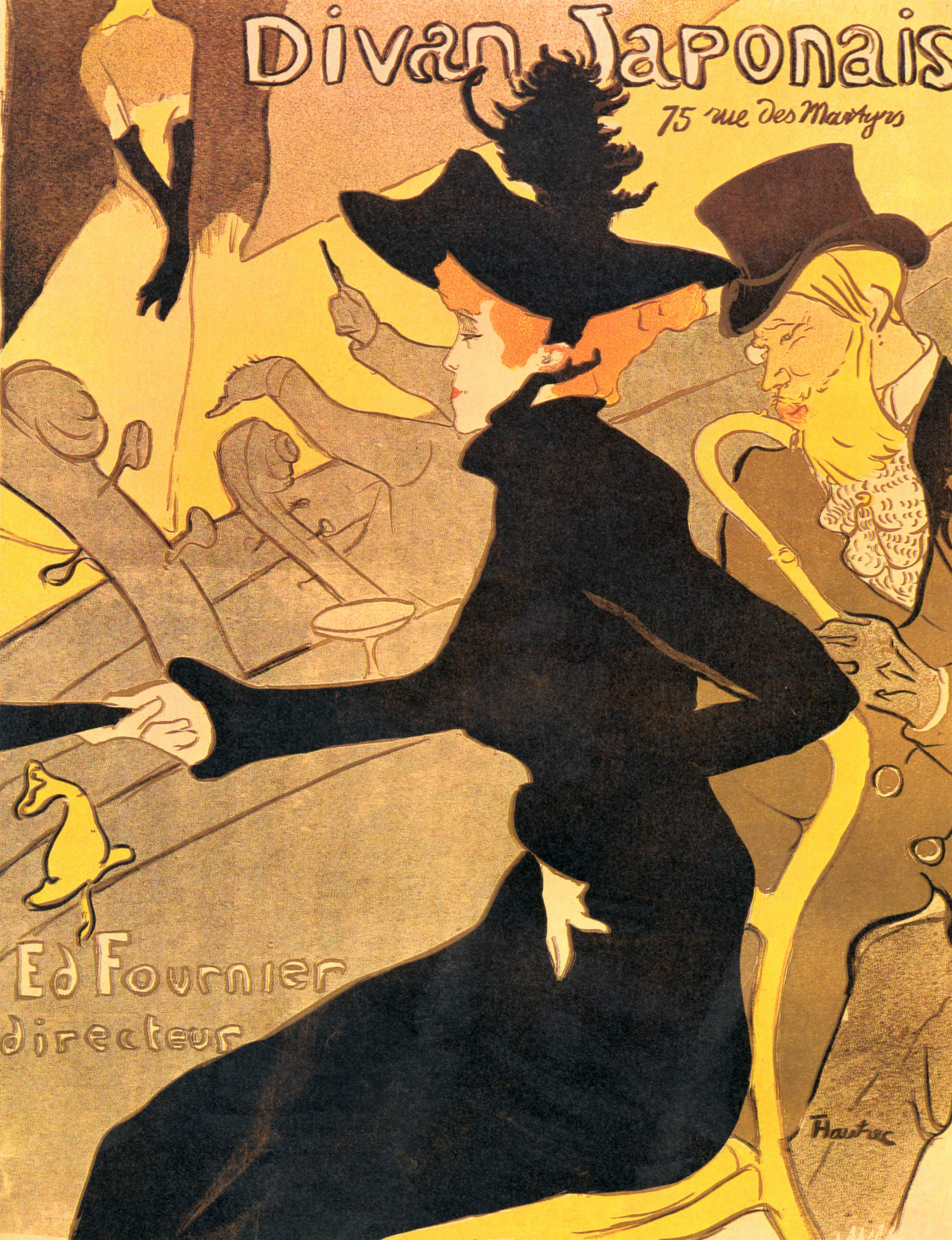 Le Divan Japonais (1892) – Henri de Toulouse-Lautrec Tablo
