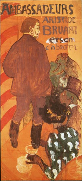 Les Ambassadeurs Aristide Bruant and His Cabaret (1892) – Henri de Toulouse-Lautrec Tablo