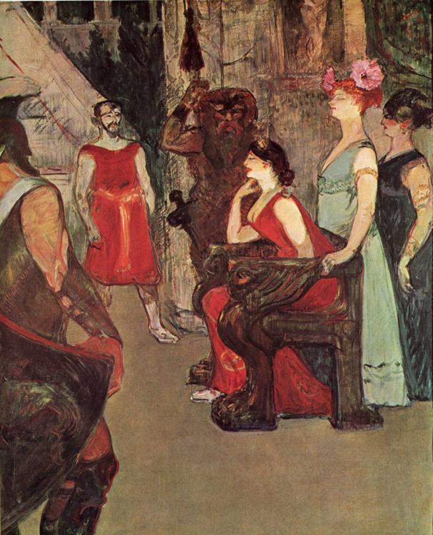 Messalina Seated (1900) Henri de Toulouse-Lautrec tablo - Dekolata