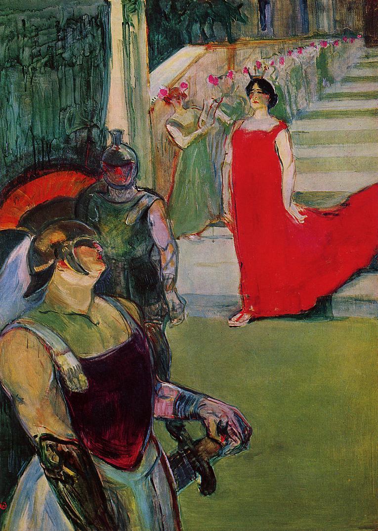 Messaline (1900) Henri de Toulouse-Lautrec tablo - Dekolata