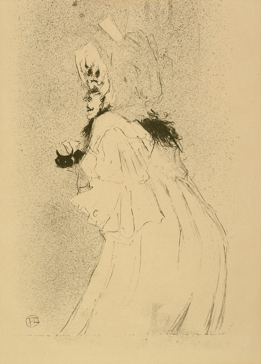 Miss May Belfort welcoming (1895) Henri de Toulouse-Lautrec tablo - Dekolata