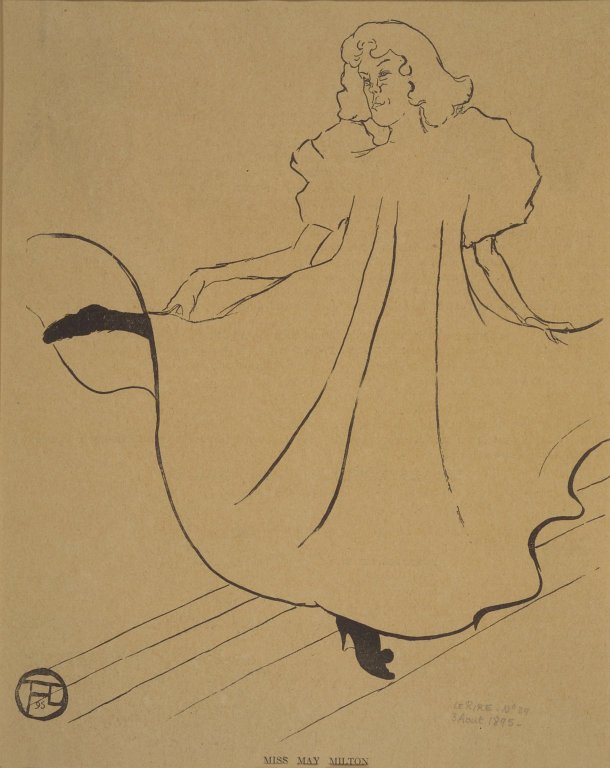 Miss May Milton, from Le Rire (1895) Henri de Toulouse-Lautrec tablo - Dekolata