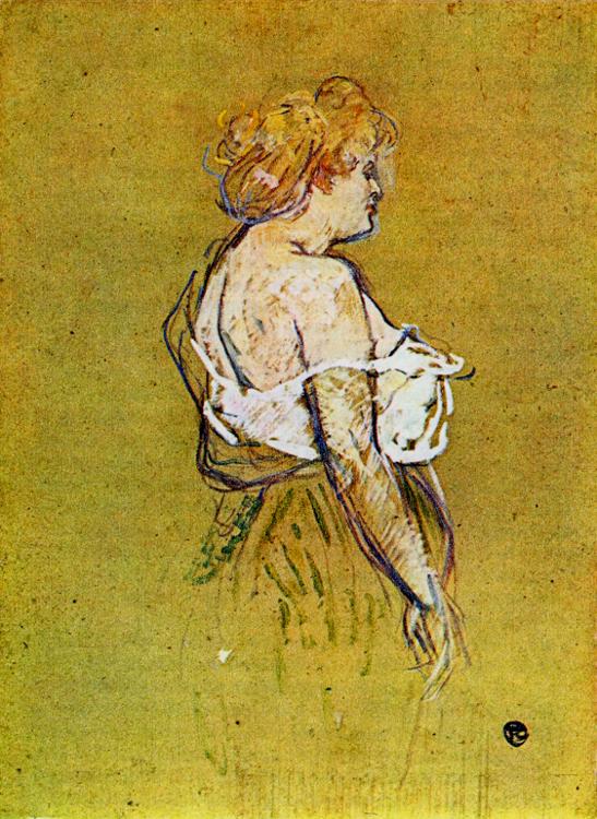 Mlle Lucie Bellanger (1896) Henri de Toulouse-Lautrec tablo - Dekolata