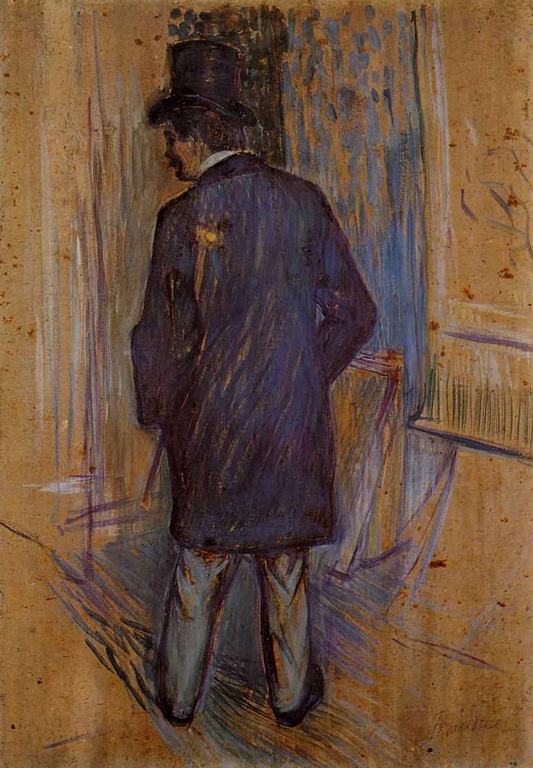 Monsieur Louis Pascal from the Rear (1893) Henri de Toulouse-Lautrec tablo - Dekolata