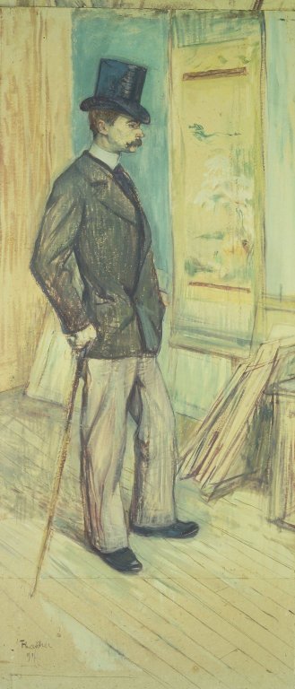 Portrait of M. Paul Sescau (Portrait de M. Paul Sescau) (1891) Henri de Toulouse-Lautrec tablo - Dekolata