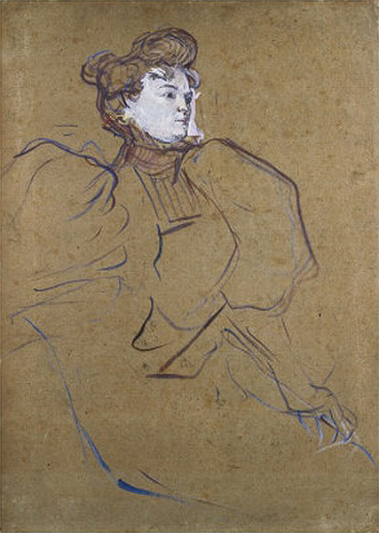 Portrait of Misia Natanson – Henri de Toulouse-Lautrec Tablo