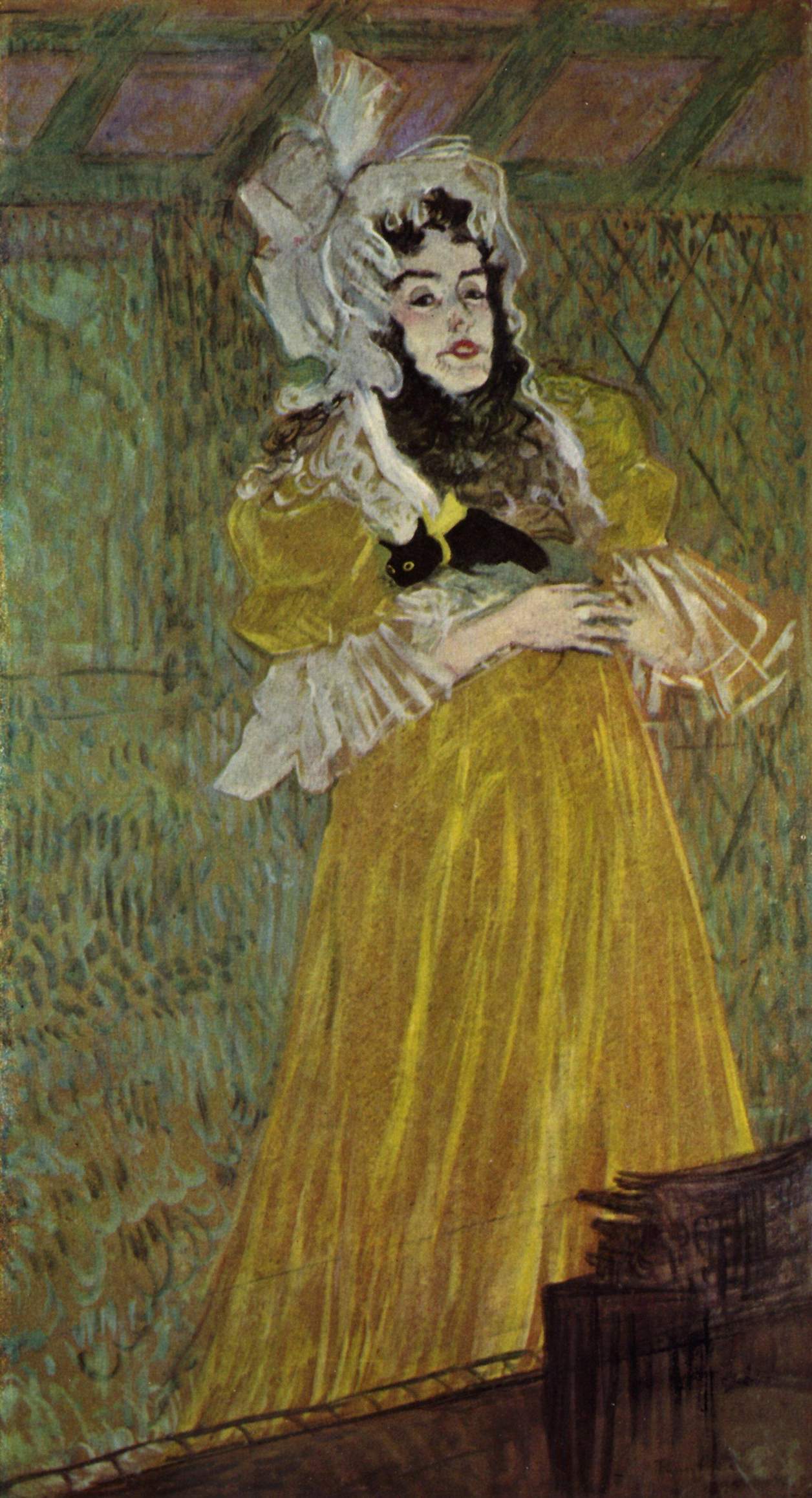 Portrait of Miss May Belfort (1880) Henri de Toulouse-Lautrec tablo - Dekolata