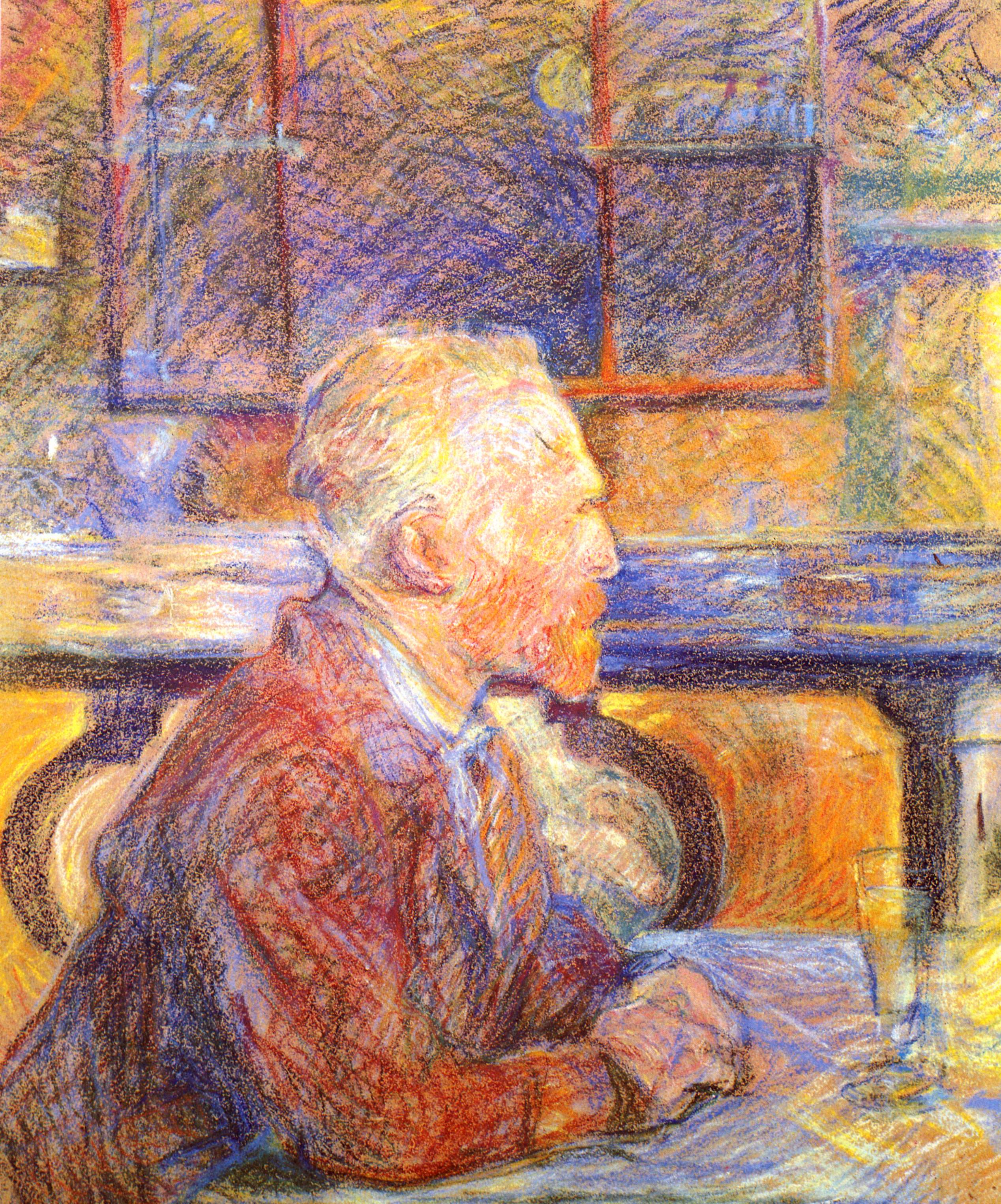 Portrait of Vincent van Gogh (1887) Henri de Toulouse-Lautrec tablo - Dekolata
