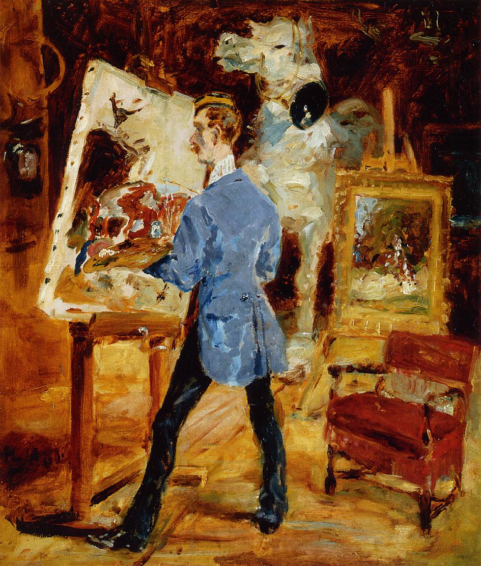 Princeteau in His Studio (1881) Henri de Toulouse-Lautrec tablo - Dekolata
