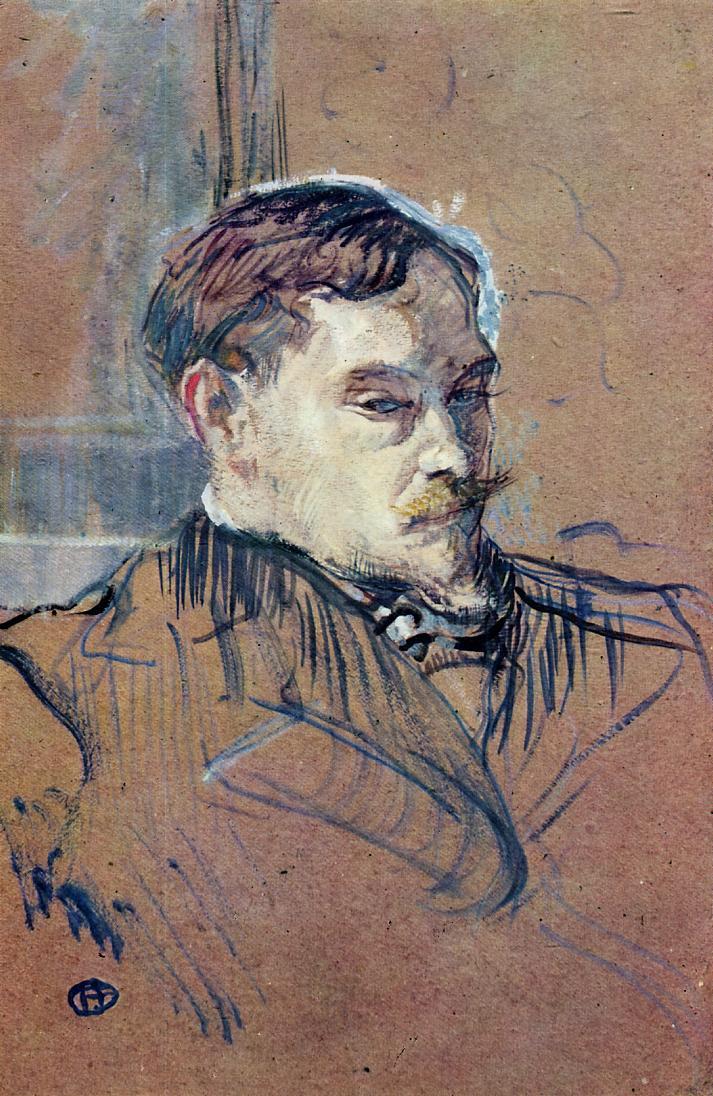 Romain Coolus (1899) Henri de Toulouse-Lautrec tablo - Dekolata