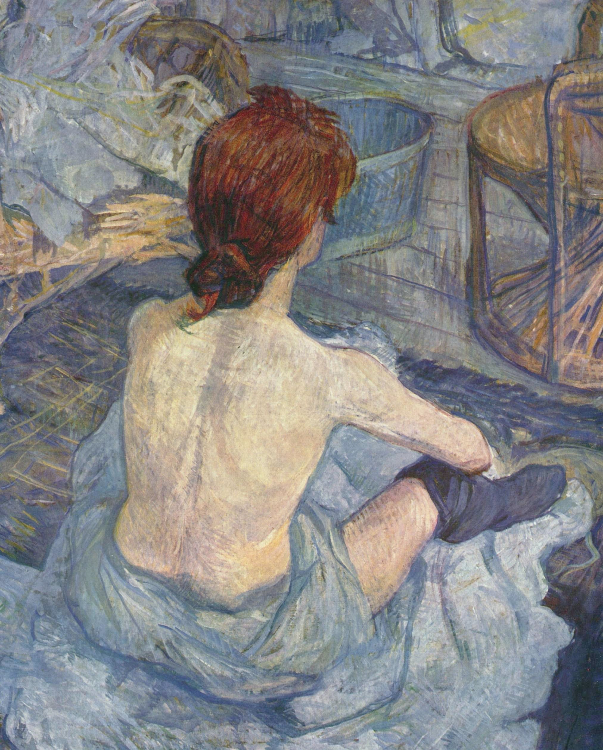 Rousse also called Toilet (1889) – Henri de Toulouse-Lautrec Tablo
