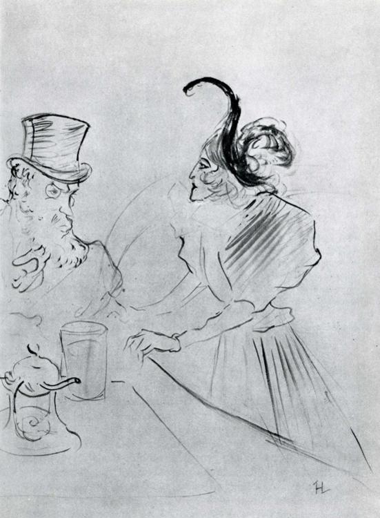 Skating Professional Beauty Mlle Liane de Lancy at the Palais de Glace (1896) Henri de Toulouse-Lautrec tablo - Dekolata