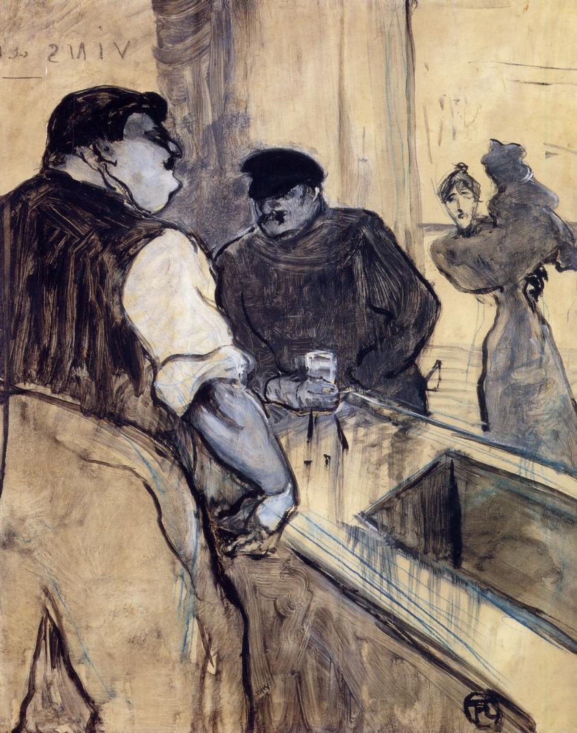 The Bartender (1900) Henri de Toulouse-Lautrec tablo - Dekolata