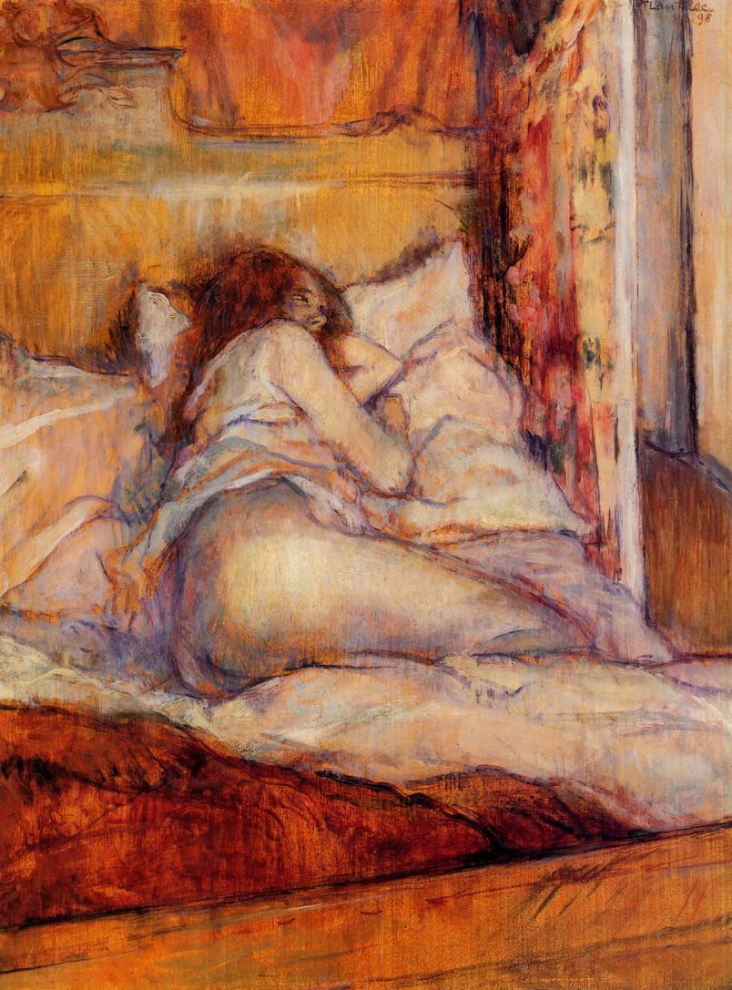 The Bed (1898) – Henri de Toulouse-Lautrec Tablo
