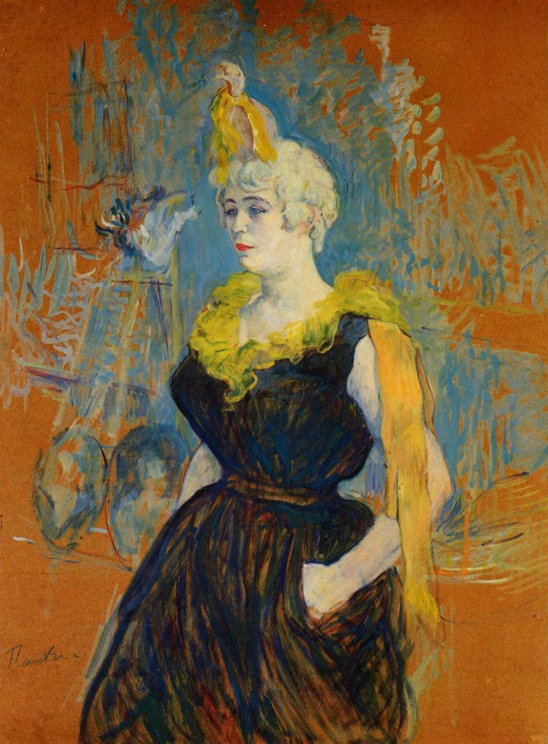 The Clown Cha U Kao (1895) Henri de Toulouse-Lautrec tablo - Dekolata