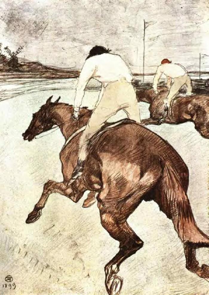The Jockey (1899) Henri de Toulouse-Lautrec tablo - Dekolata