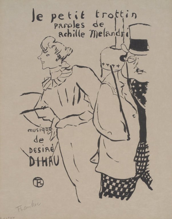 The Little Trottin (1893) Henri de Toulouse-Lautrec tablo - Dekolata