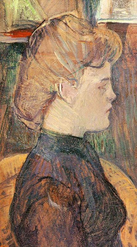 The Painter s Model Helene Vary in the Studio (1889) Henri de Toulouse-Lautrec tablo - Dekolata