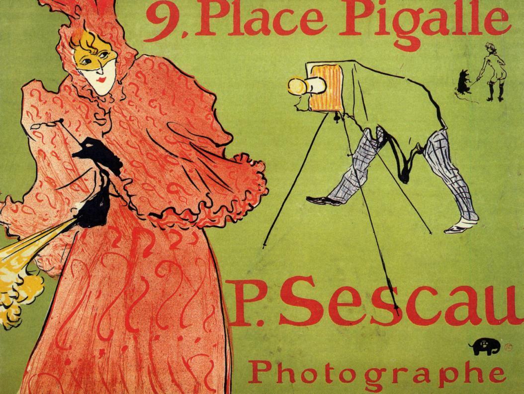 The Photagrapher Sescau (1894) Henri de Toulouse-Lautrec tablo - Dekolata