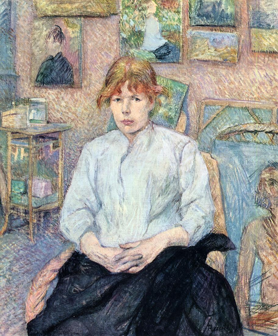 The Redhead with a White Blouse (1888) – Henri de Toulouse-Lautrec Tablo