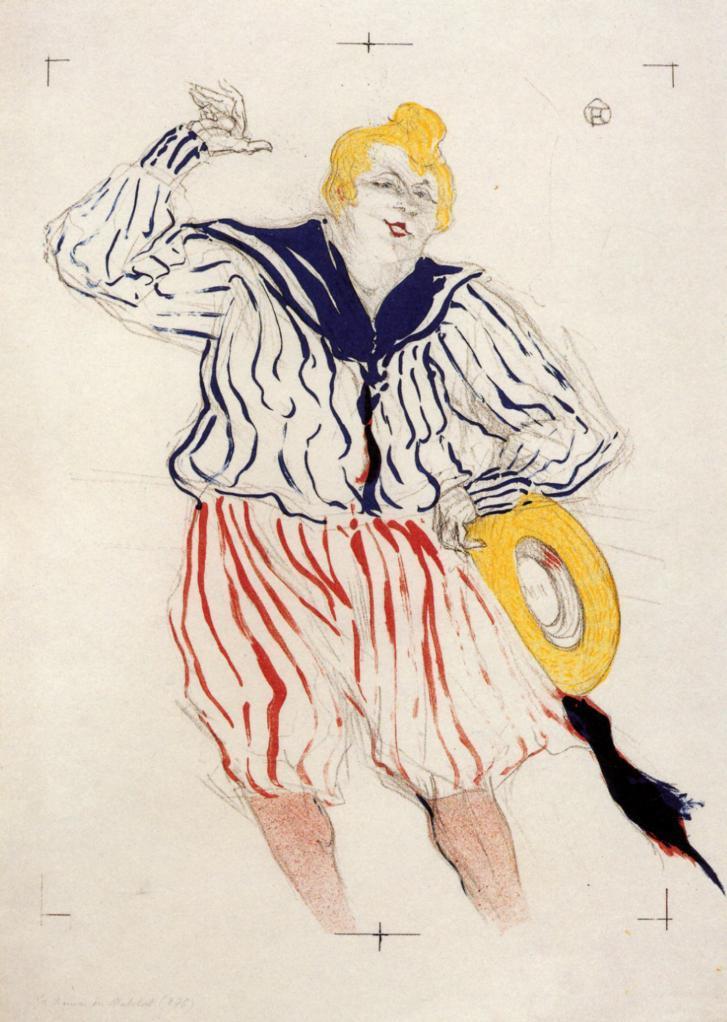 The Sailor s Sopng, at the Star , Le Havre (1899) – Henri de Toulouse-Lautrec Tablo