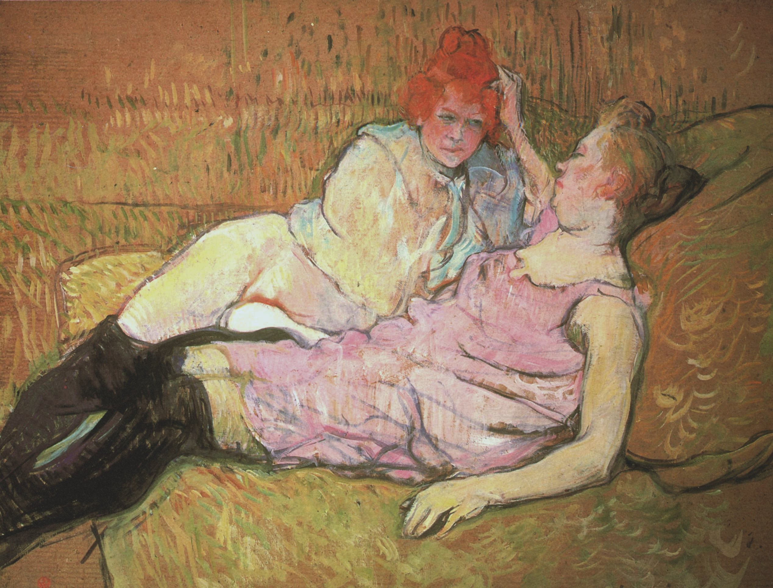 The Sofa (1894) – Henri de Toulouse-Lautrec Tablo