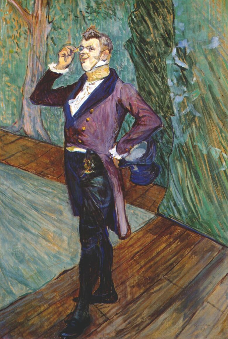 The actor Henry Samary (1889) Henri de Toulouse-Lautrec tablo - Dekolata