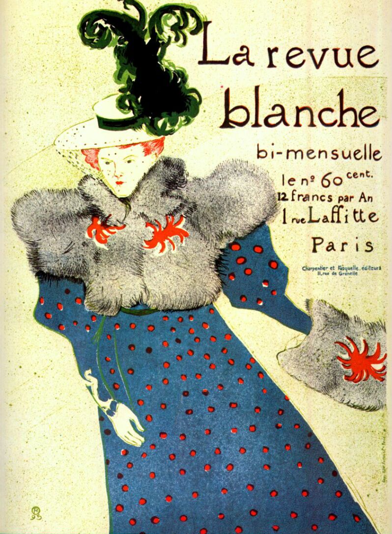 The journal white (poster) (1896) Henri de Toulouse-Lautrec tablo - Dekolata