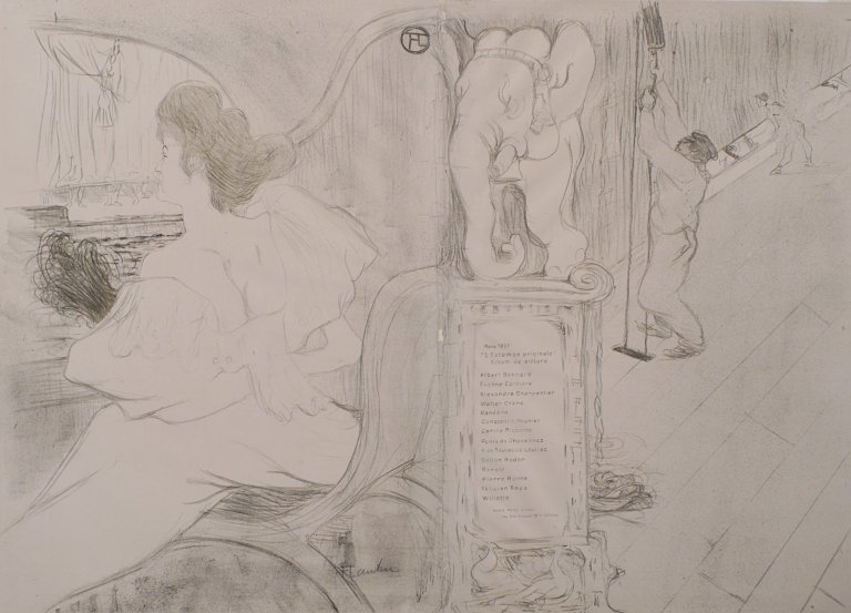 The original cover for Print (1895) – Henri de Toulouse-Lautrec Tablo