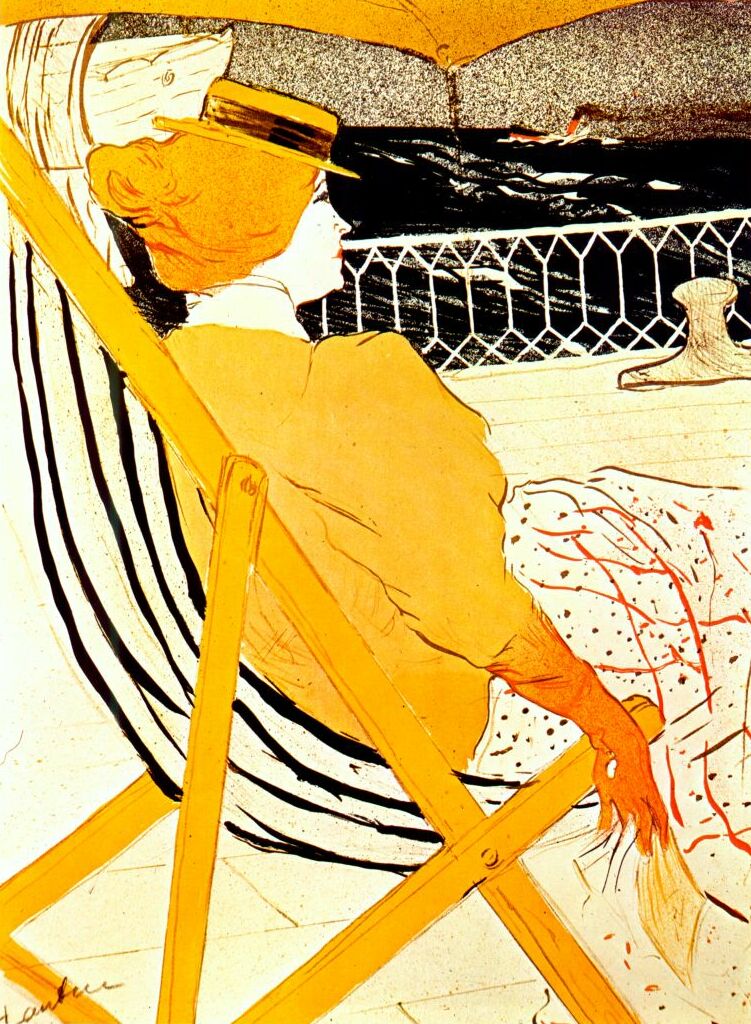 The passenger in cabin 54 (1896) Henri de Toulouse-Lautrec tablo - Dekolata