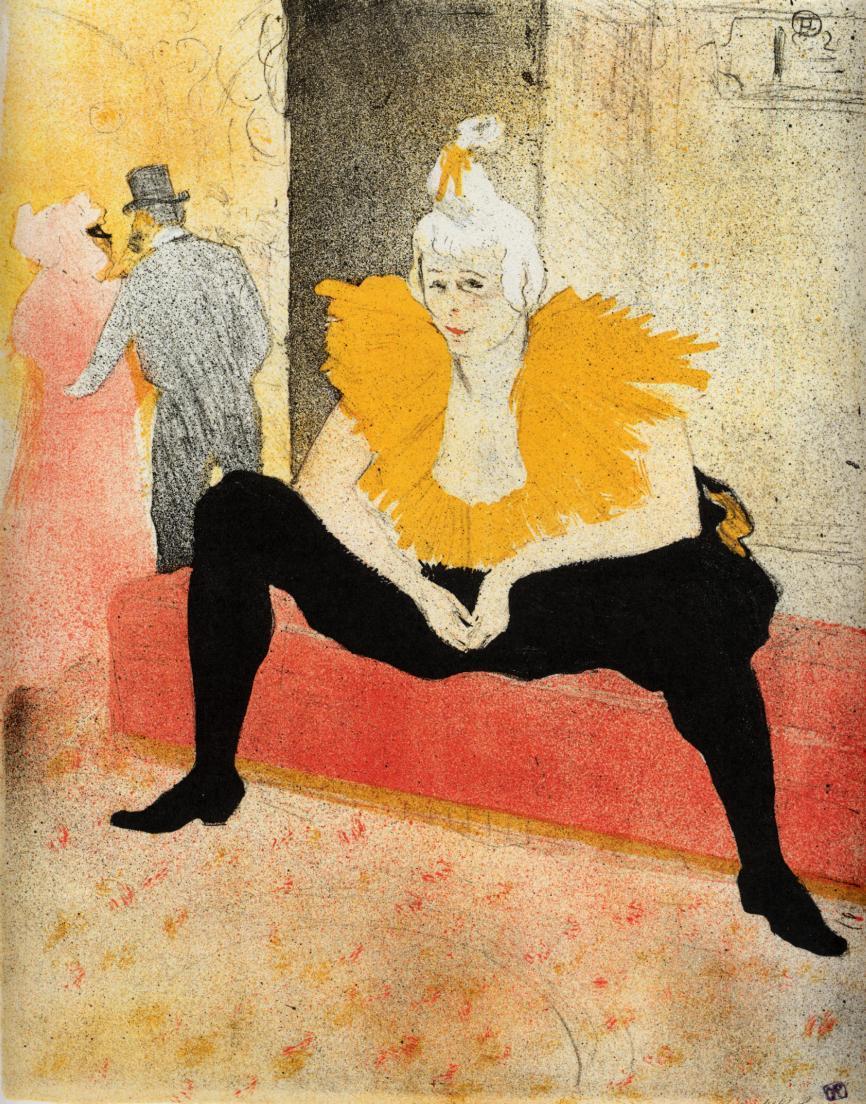 They Cha U Kao, Chinese Clown, Seated (1896) Henri de Toulouse-Lautrec tablo - Dekolata