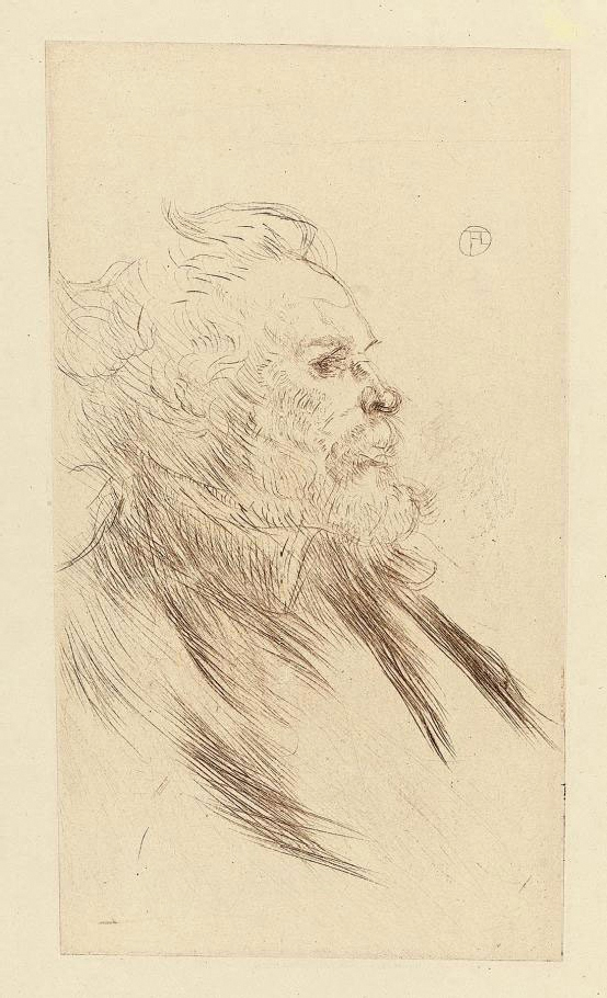 Tristan Bernard (1898) Henri de Toulouse-Lautrec tablo - Dekolata
