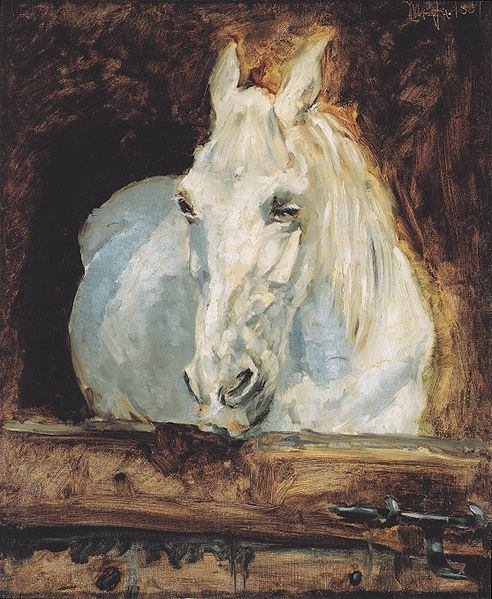 White Horse Gazelle (1881) Henri de Toulouse-Lautrec tablo - Dekolata
