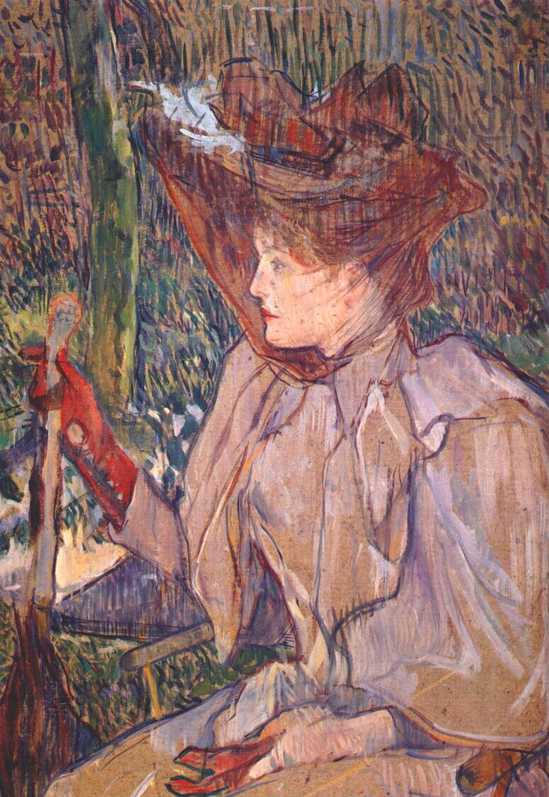 Woman with Gloves (Honorine Platzer) (1891) – Henri de Toulouse-Lautrec Tablo