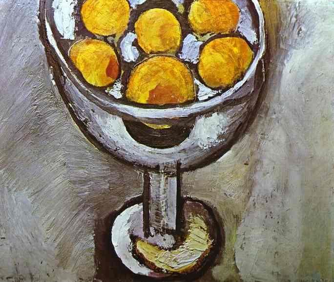 A vase with Oranges (1916) Henri Matisse tablo - Dekolata