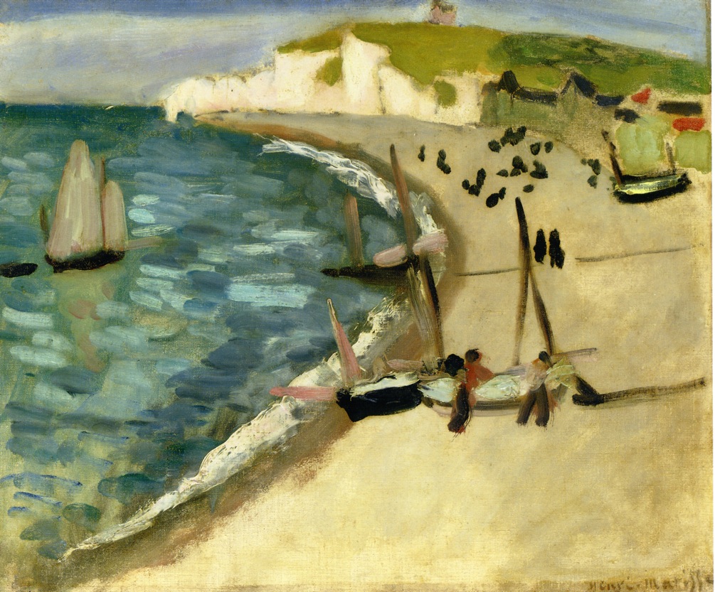 Aht Amont Cliffs at Etretat (1920) Henri Matisse tablo - Dekolata