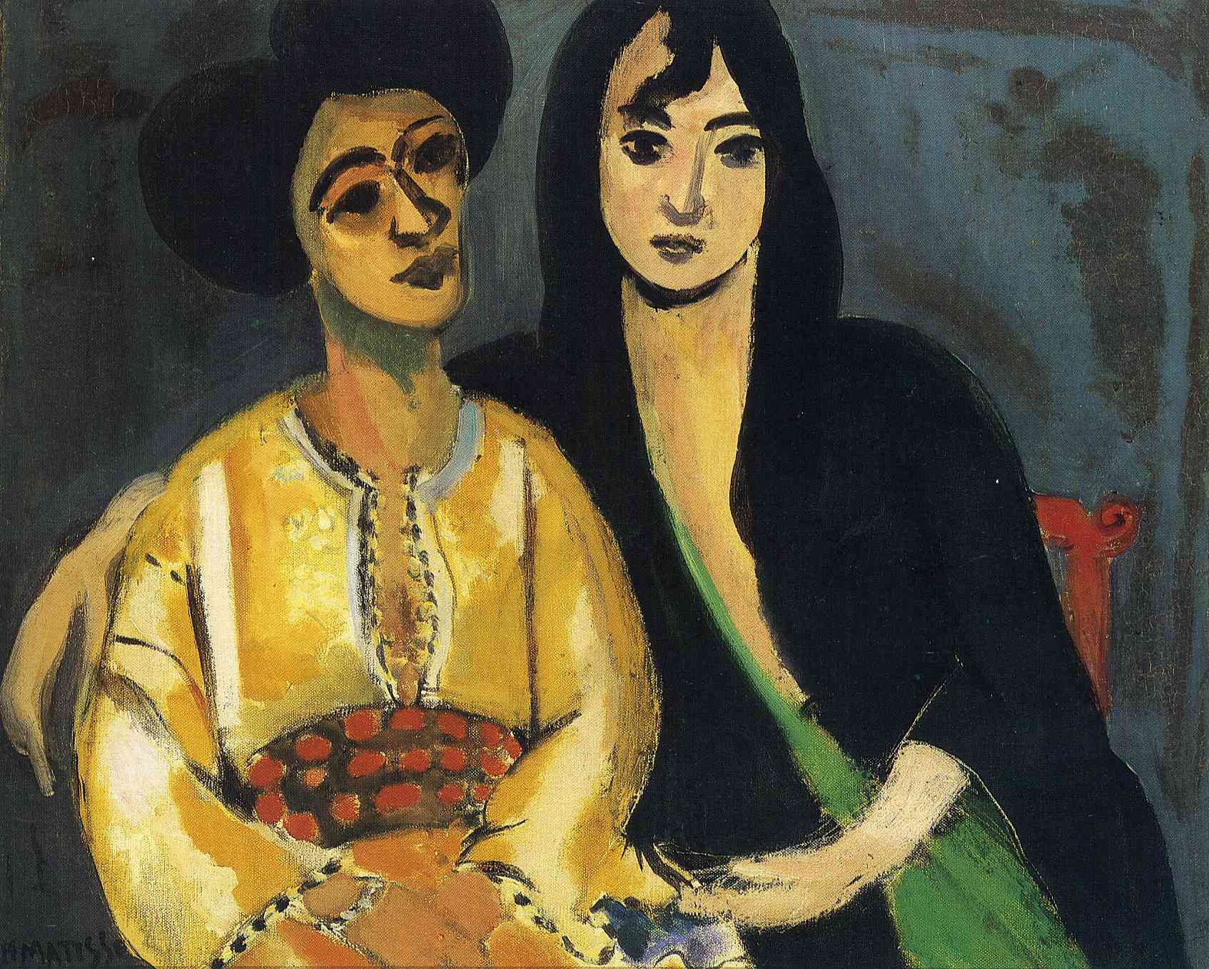 Aicha and Laurette (1917) – Henri Matisse Tablo