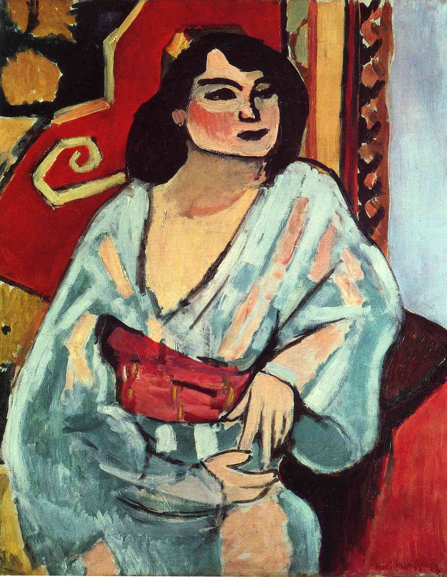 Algerian Woman (1909) Henri Matisse tablo - Dekolata