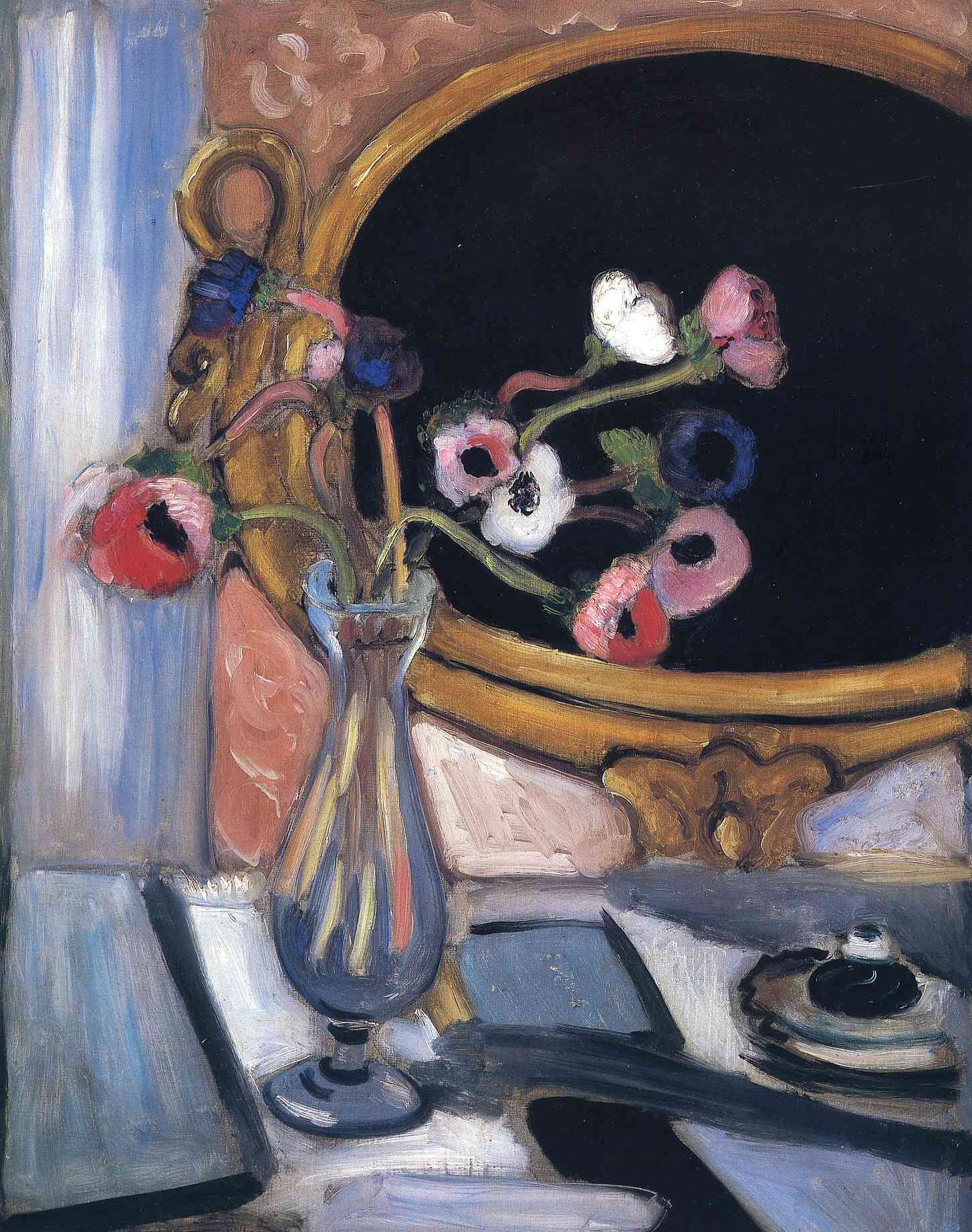 Anemone and Mirror (1920) – Henri Matisse Tablo