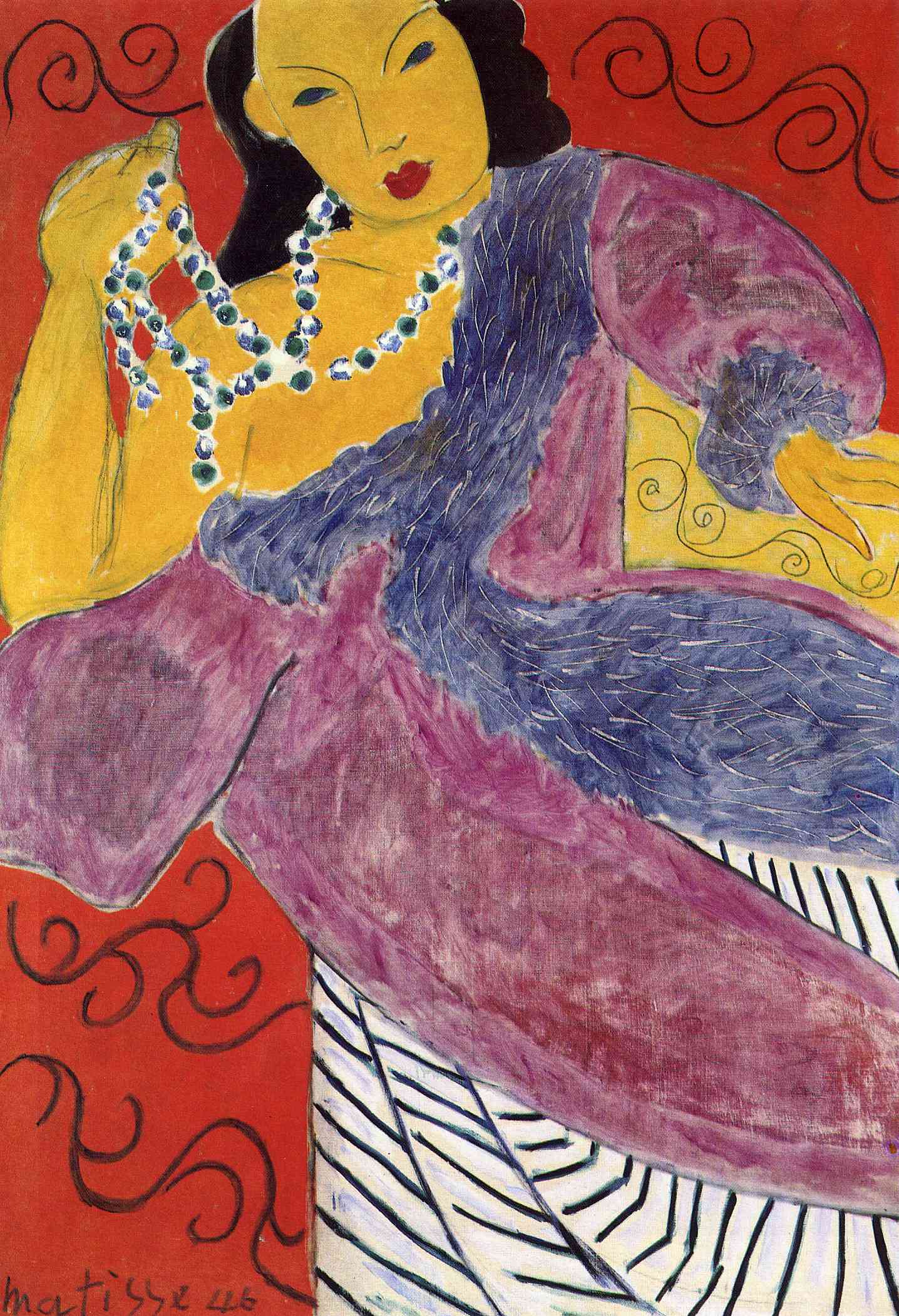 Asia (1946) Henri Matisse tablo - Dekolata
