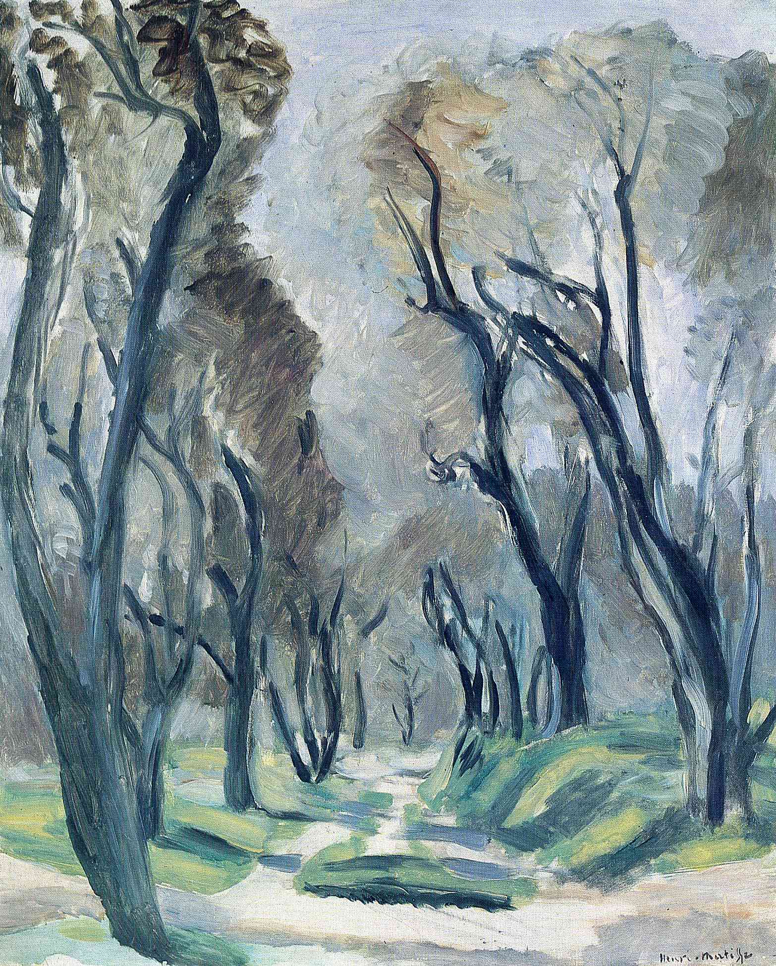 Avenue of Olive Trees (1920) Henri Matisse tablo - Dekolata