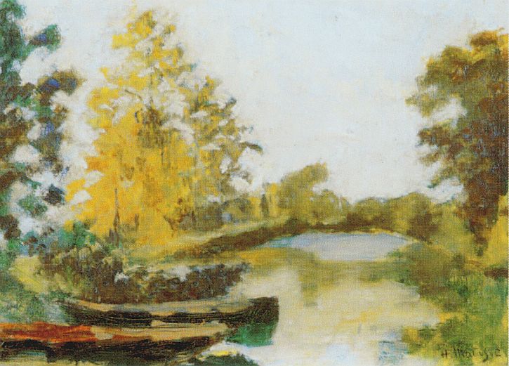 Banks of the Canal (1903) Henri Matisse tablo - Dekolata