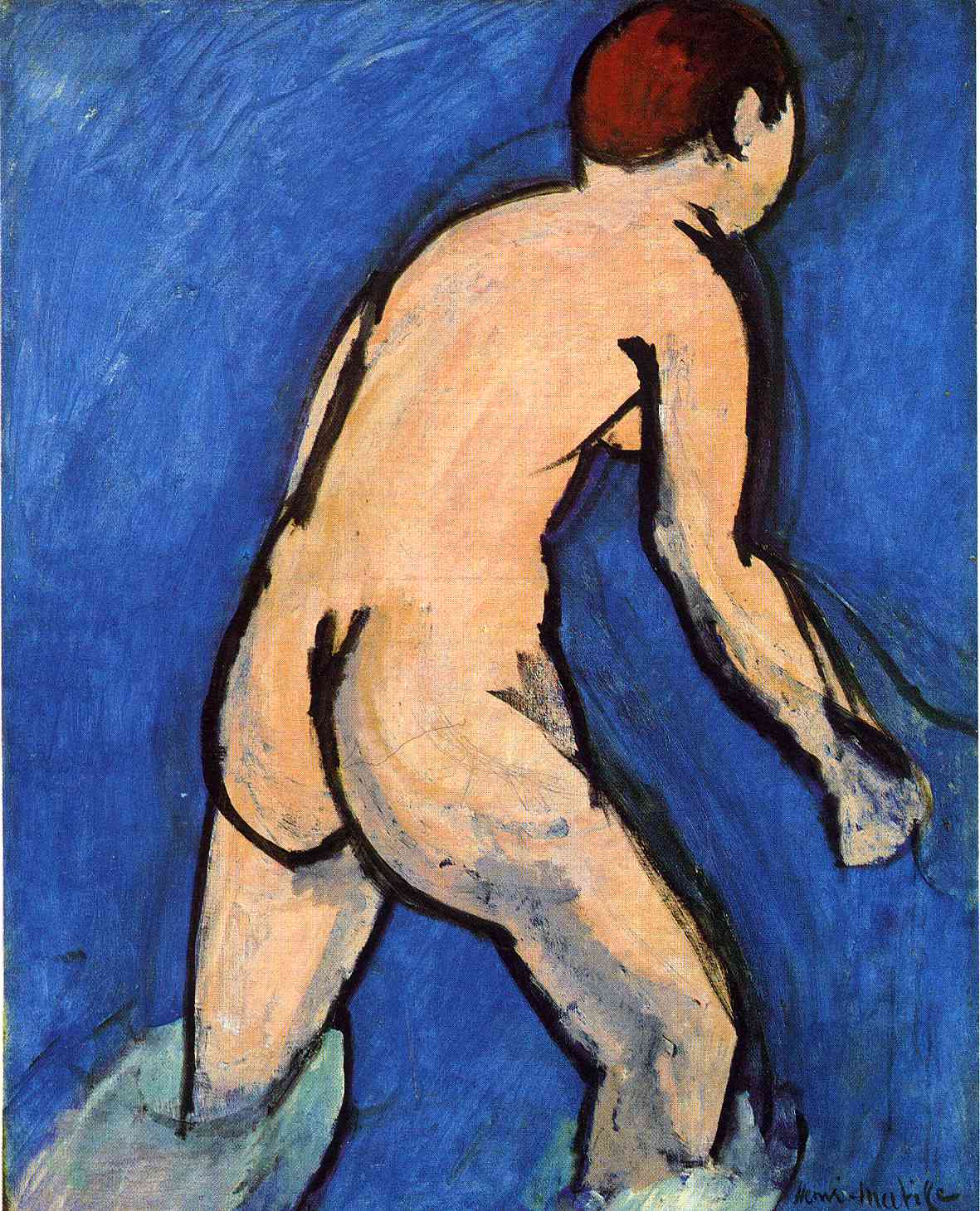 Bather (1909) Henri Matisse tablo - Dekolata