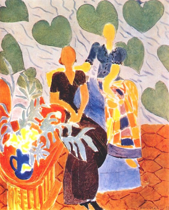 Black Dress and Violet Dress (1938) Henri Matisse tablo - Dekolata