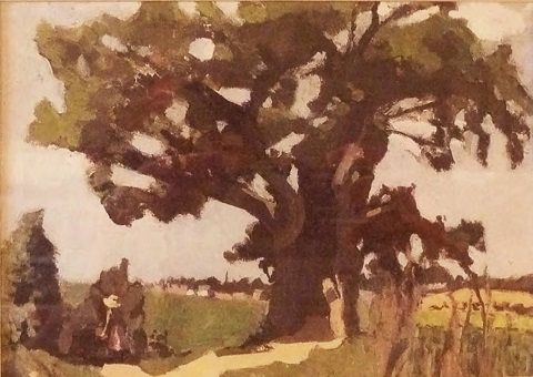 Blasted Oak, Bohain (1903) Henri Matisse tablo - Dekolata