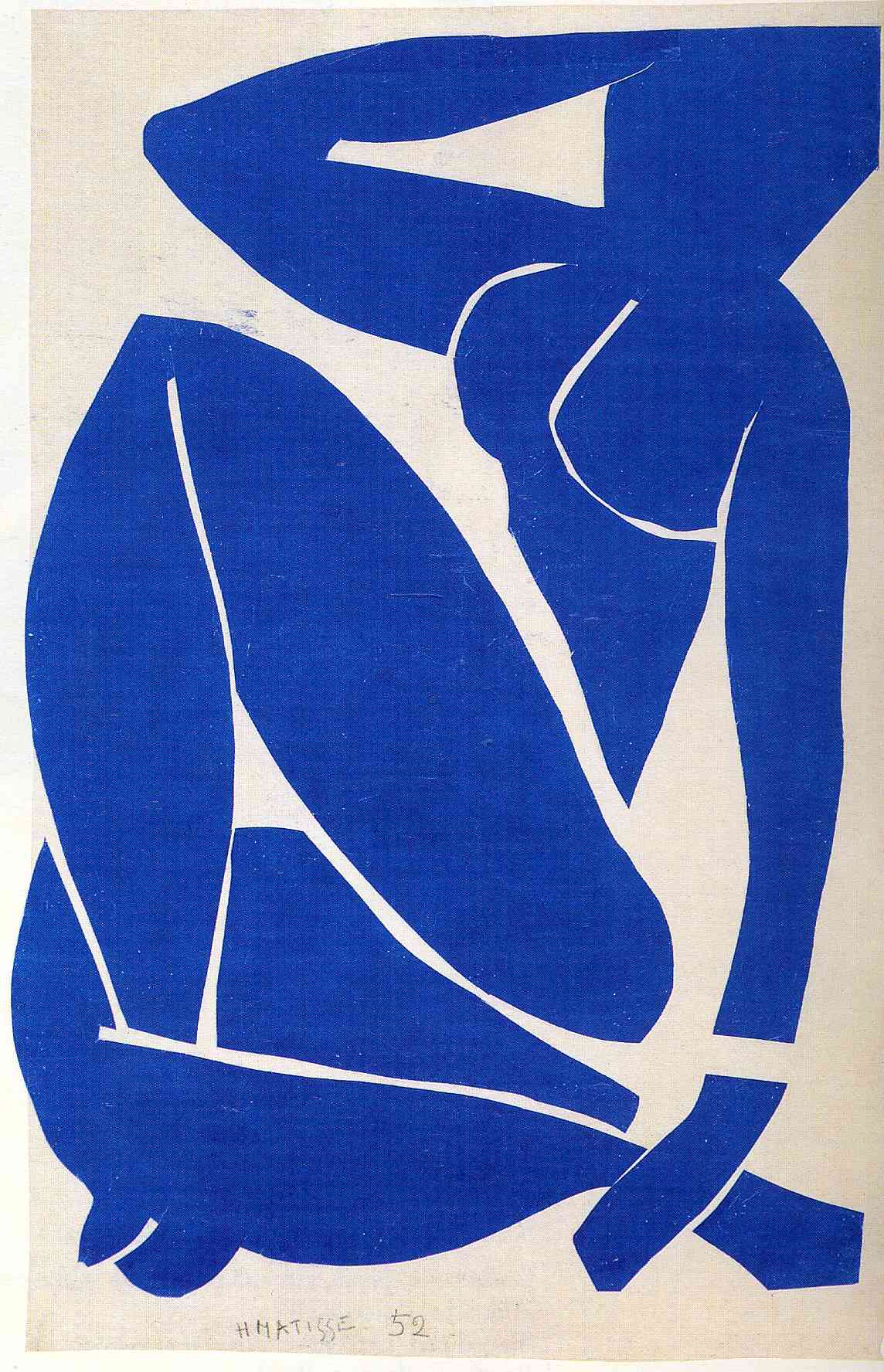 Blue Nude (1952) Henri Matisse tablo - Dekolata