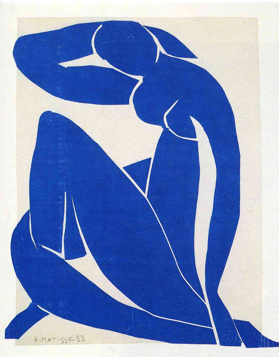Blue Nude II (1952) Henri Matisse tablo - Dekolata