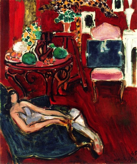 Blue Sketchbook (1945) Henri Matisse tablo - Dekolata